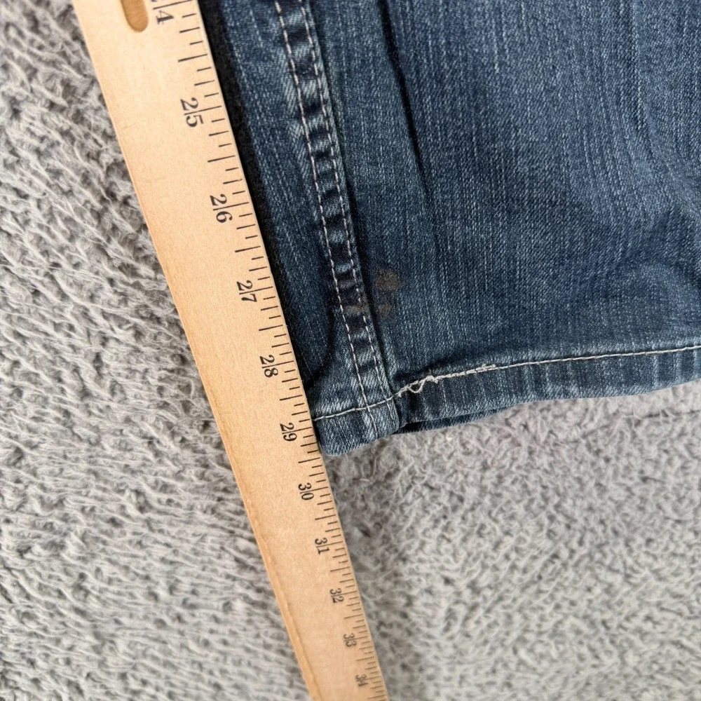 Levi's 505 Jeans Men 38x30 Blue Cotton Denim Straight Leg Workwear Faded Stretch